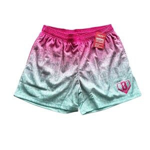 NWT Men's Baseball Lifestyle Watermelon Gradient Athletic Shorts Sz small